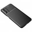 Samsung Galaxy M52 5G Удароустойчив Carbon Fiber Калъф и Протектор