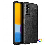 Samsung Galaxy M52 5G Удароустойчив Litchi Skin Калъф и Протектор