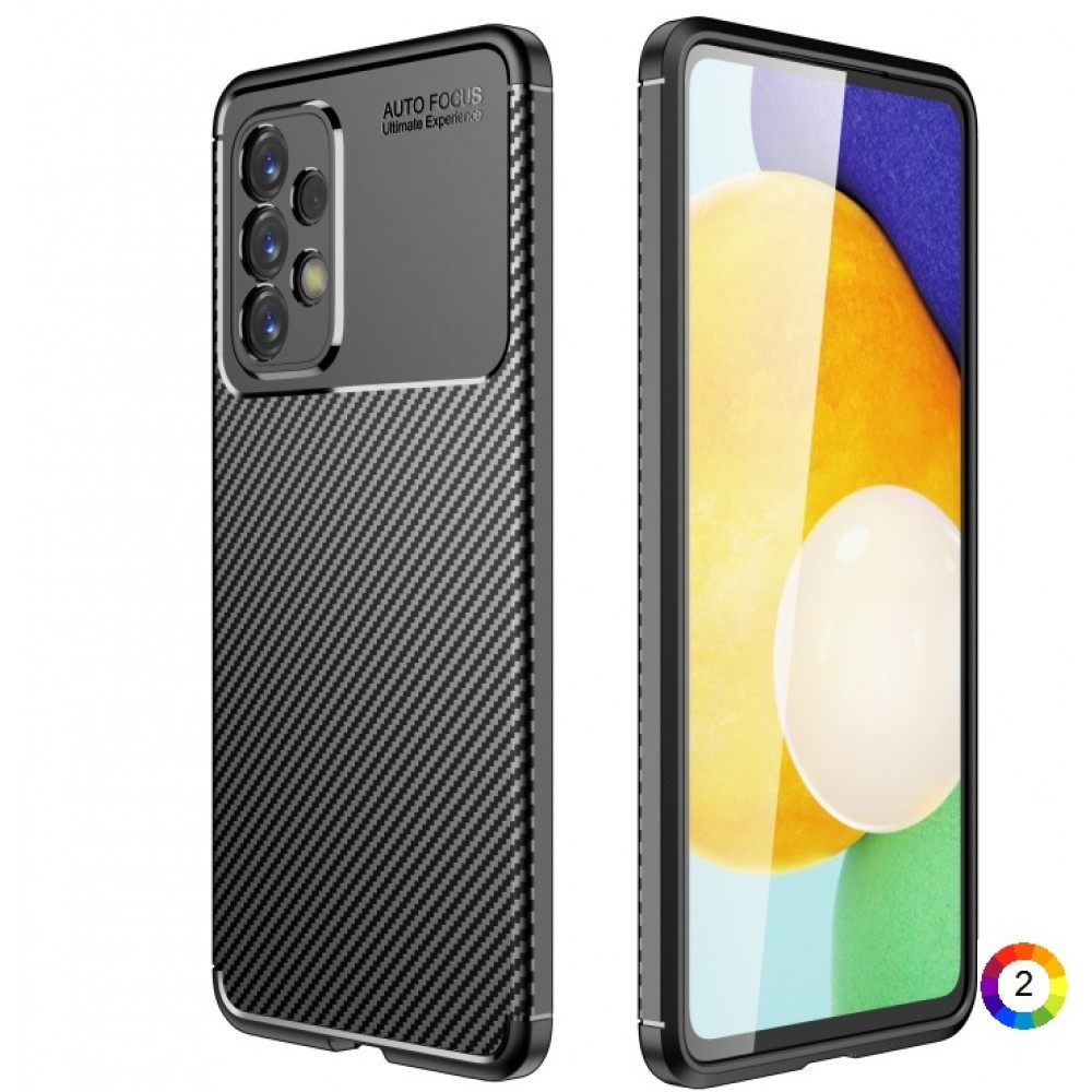 Samsung Galaxy A33 5G Удароустойчив Carbon Fiber Калъф и Протектор