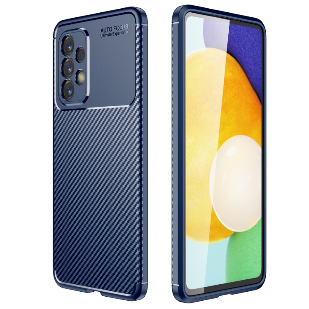 Samsung Galaxy A33 5G Удароустойчив Carbon Fiber Калъф и Протектор