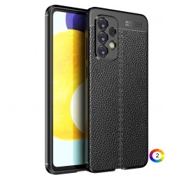 Samsung Galaxy A33 5G Удароустойчив Litchi Skin Калъф и Протектор