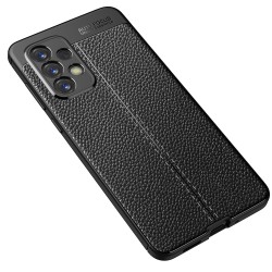 Samsung Galaxy A33 5G Удароустойчив Litchi Skin Калъф и Протектор