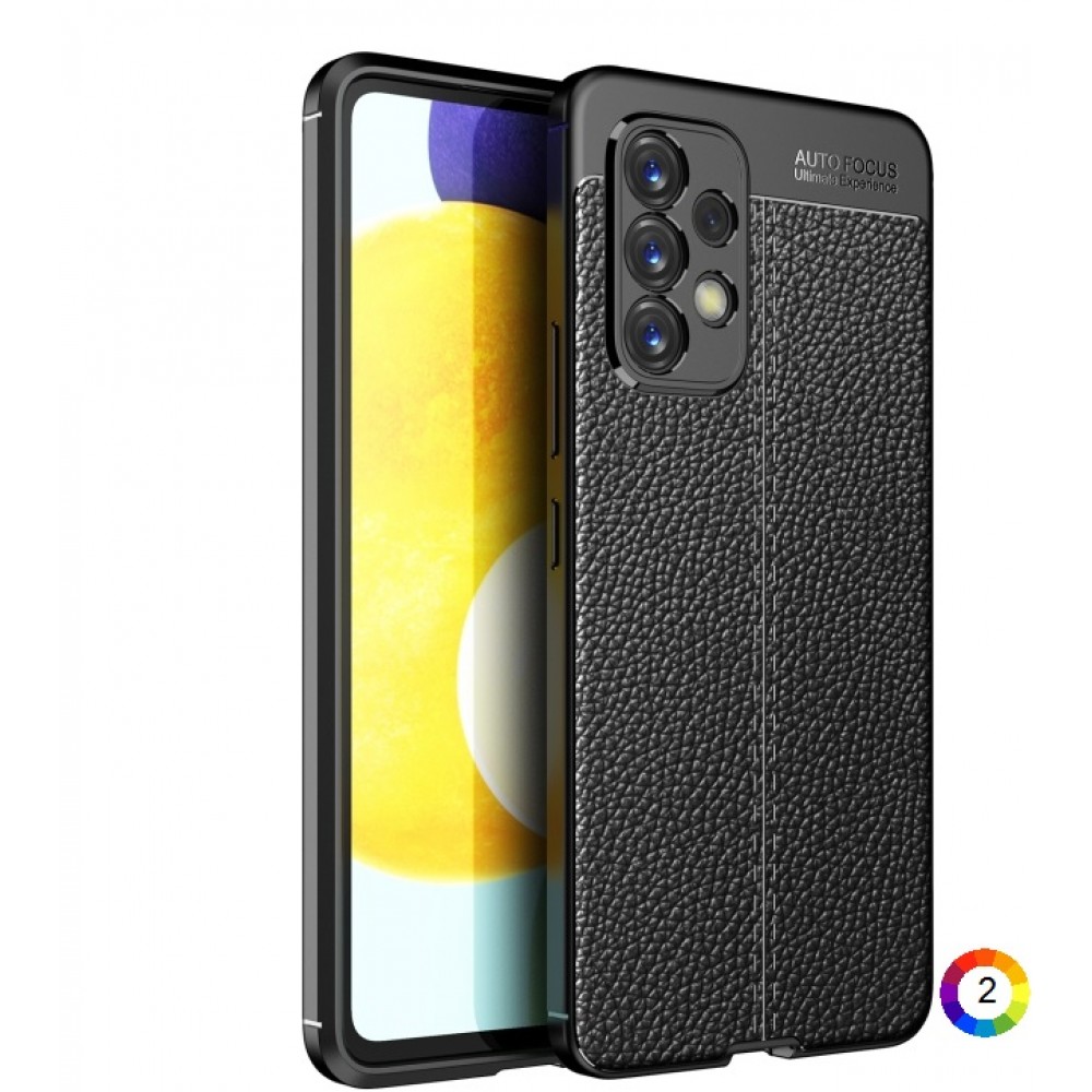 Samsung Galaxy A53 5G  Удароустойчив Litchi Skin Калъф и Протектор