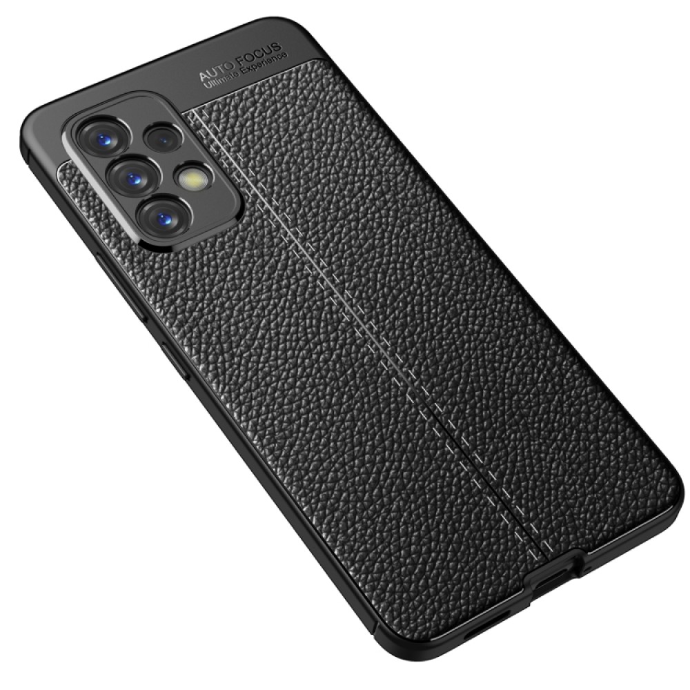 Samsung Galaxy A53 5G  Удароустойчив Litchi Skin Калъф и Протектор