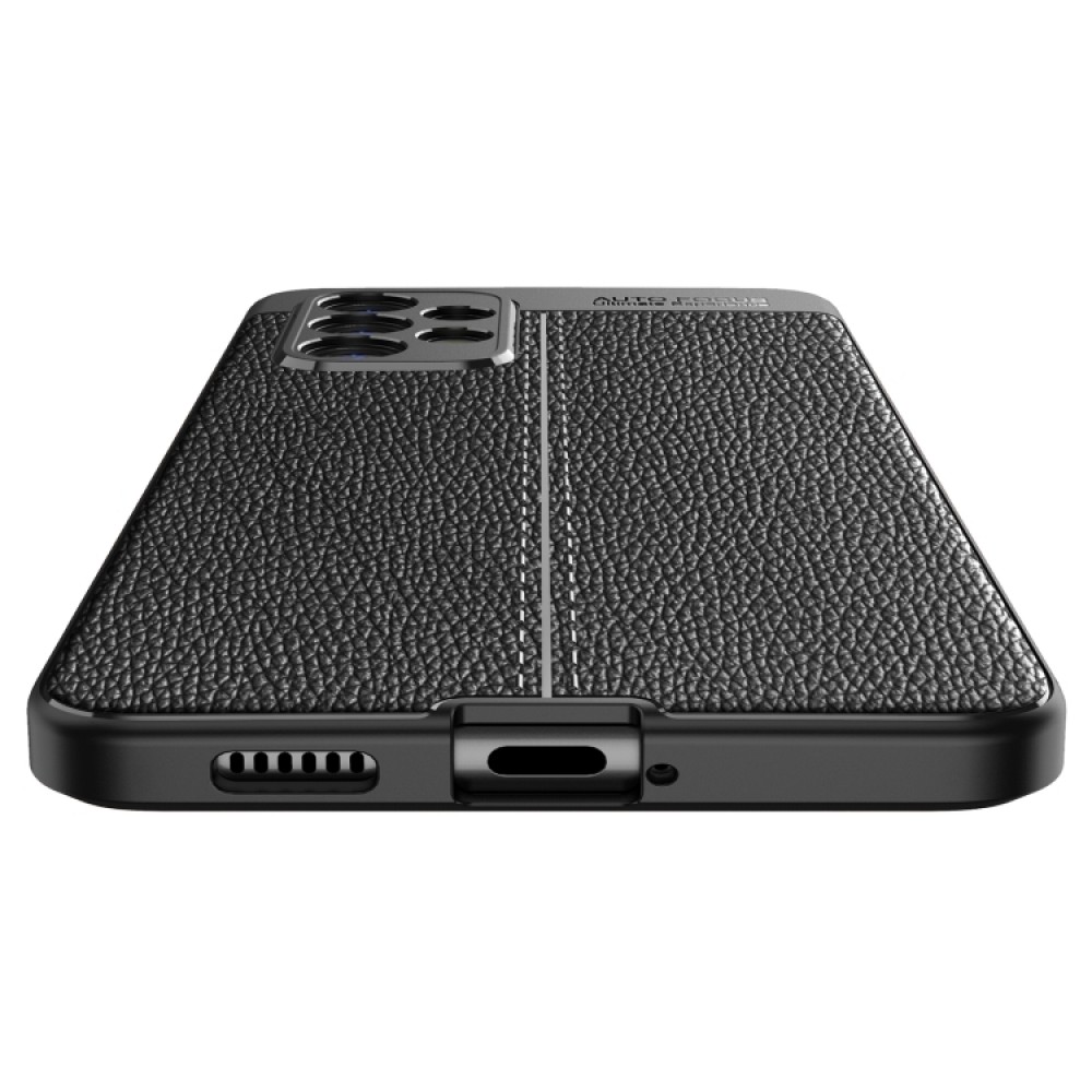 Samsung Galaxy A53 5G  Удароустойчив Litchi Skin Калъф и Протектор