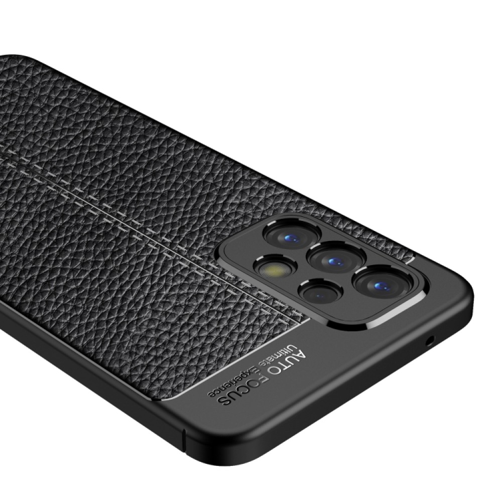 Samsung Galaxy A53 5G  Удароустойчив Litchi Skin Калъф и Протектор