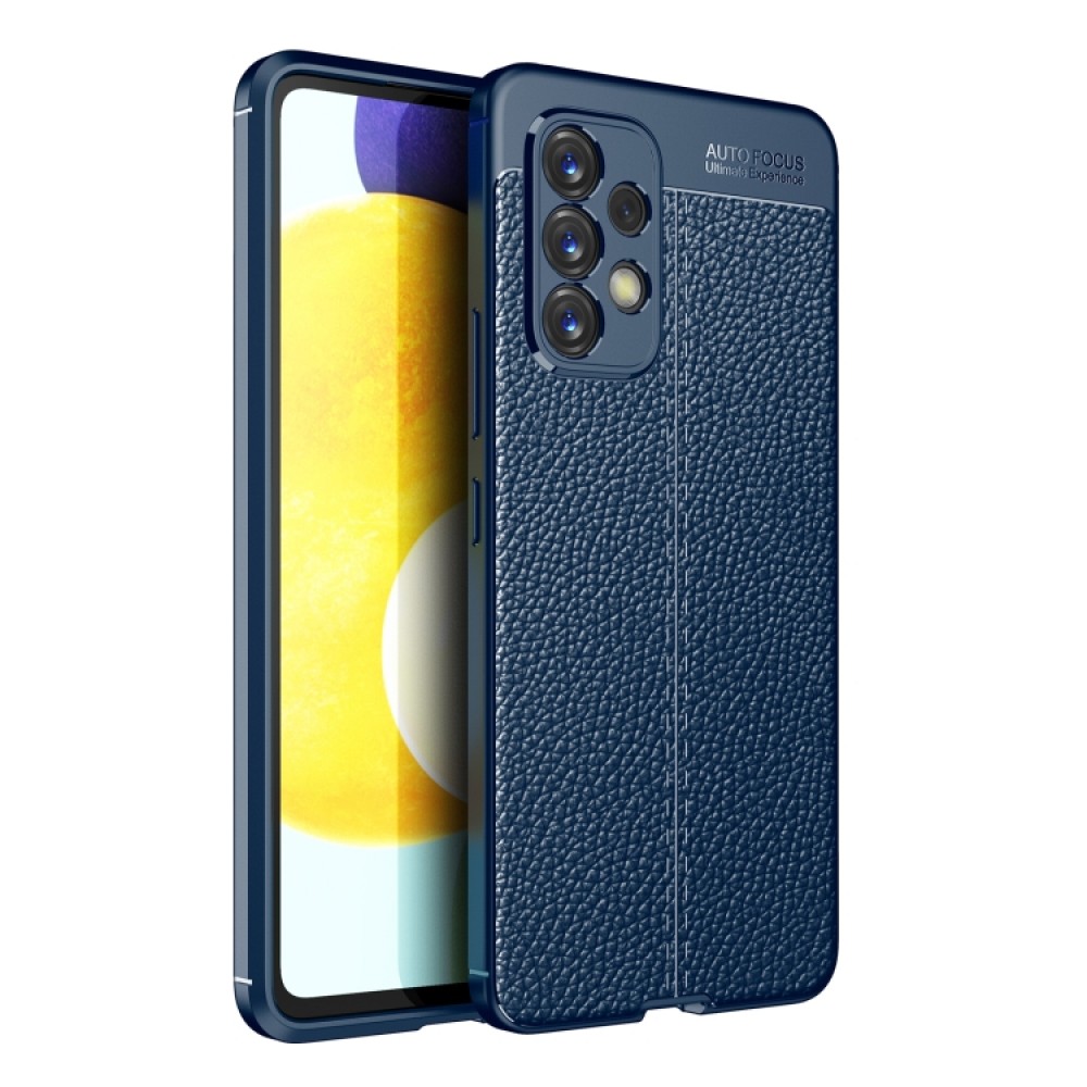 Samsung Galaxy A53 5G  Удароустойчив Litchi Skin Калъф и Протектор