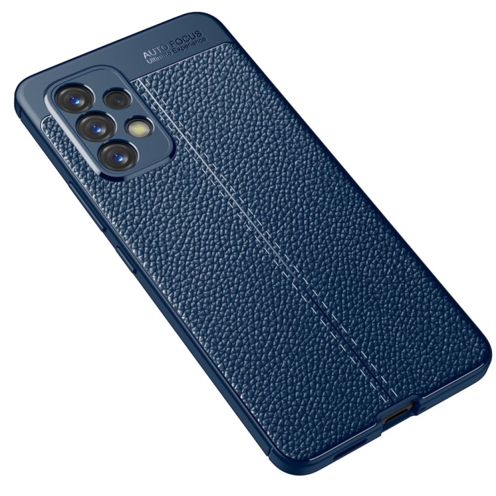 Samsung Galaxy A53 5G  Удароустойчив Litchi Skin Калъф и Протектор
