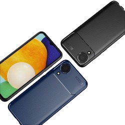 Samsung Galaxy A03 Core Удароустойчив Carbon Fiber Калъф и Протектор