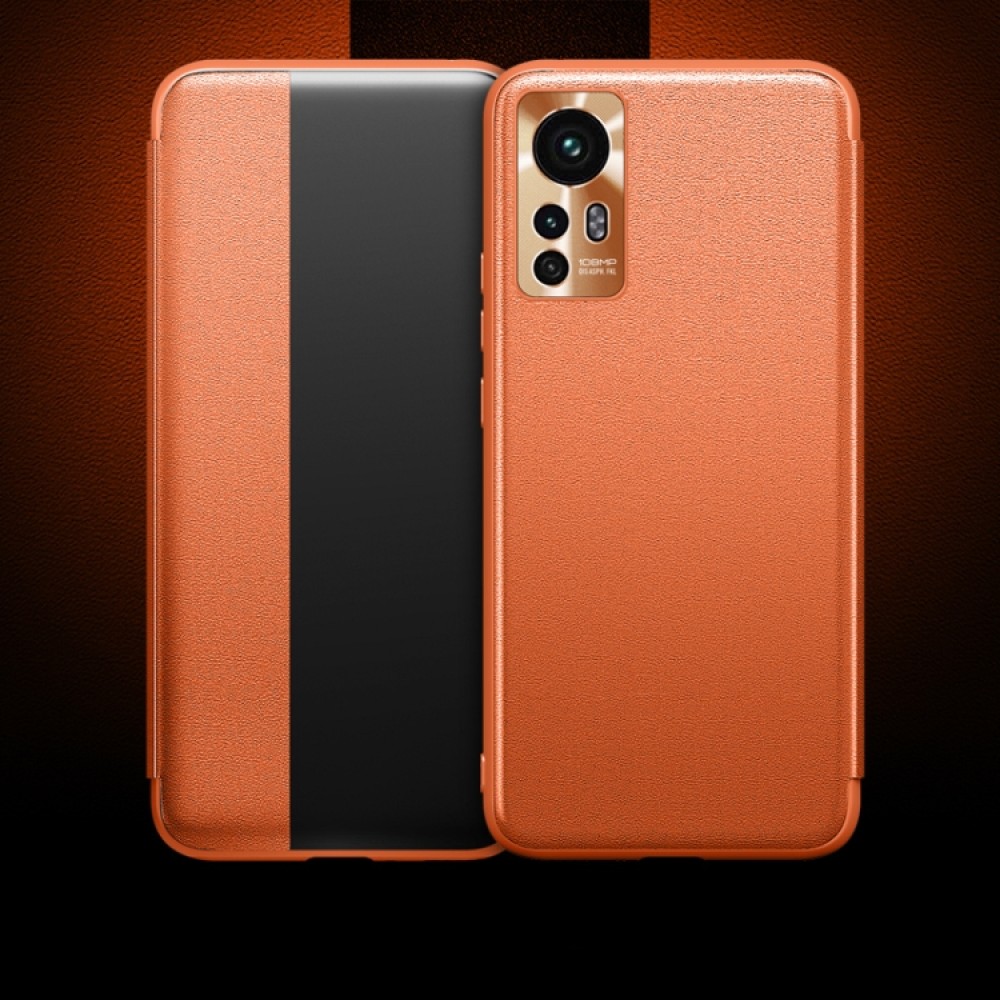 Xiaomi 12 5G View Window Кожен Калъф и Протектор