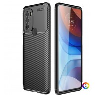 Motorola Moto G31 Удароустойчив Carbon Fiber Калъф и Протектор
