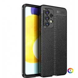 Samsung Galaxy A73 5G Удароустойчив Litchi Skin Калъф и Протектор