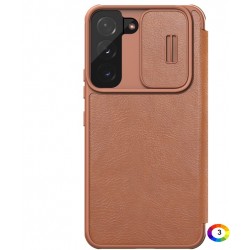 Samsung Galaxy S22+ 5G Nillkin Кожен Калъф и Протектор