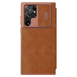 Samsung Galaxy S22 Ultra 5G Nillkin Кожен Калъф и Протектор