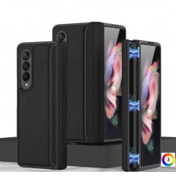 Samsung Galaxy Z Fold3 5G Magnetic Кожен Калъф и Протектор
