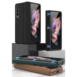 Samsung Galaxy Z Fold3 5G Magnetic Кожен Калъф и Протектор