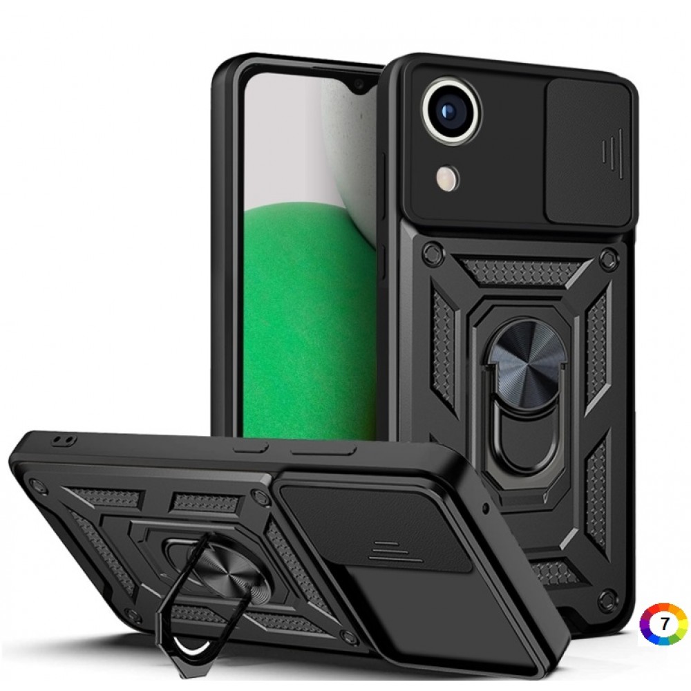 Samsung Galaxy A03 Core Удароустойчив Ring Holder Калъф и Протектор