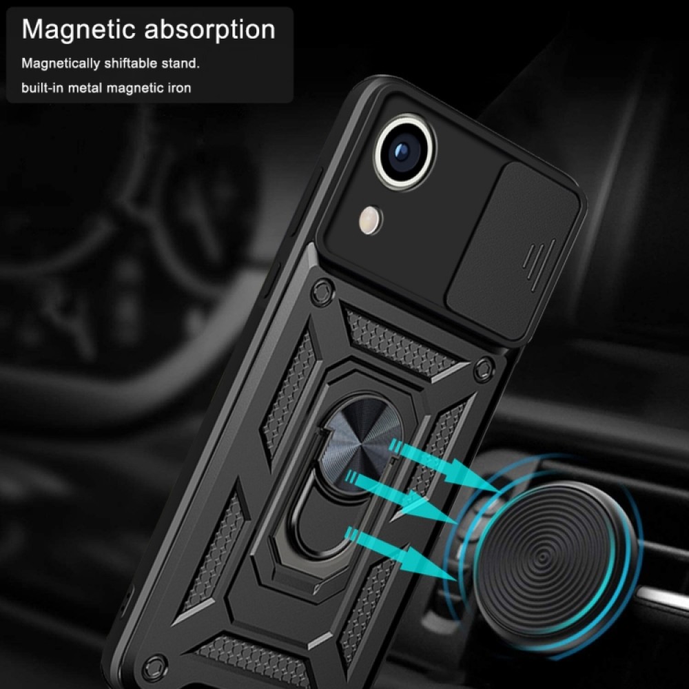 Samsung Galaxy A03 Core Удароустойчив Ring Holder Калъф и Протектор