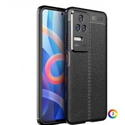 Xiaomi Redmi K50 Pro Удароустойчив Litchi Skin Калъф и Протектор