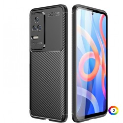 Xiaomi Redmi K50 Pro Удароустойчив  Carbon Fiber Калъф и Протектор