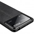 Xiaomi Poco X4 Pro 5G Удароустойчив Litchi Skin Калъф и Протектор