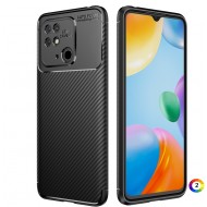 Xiaomi Redmi 10C Удароустойчив Carbon Fiber Калъф и Протектор