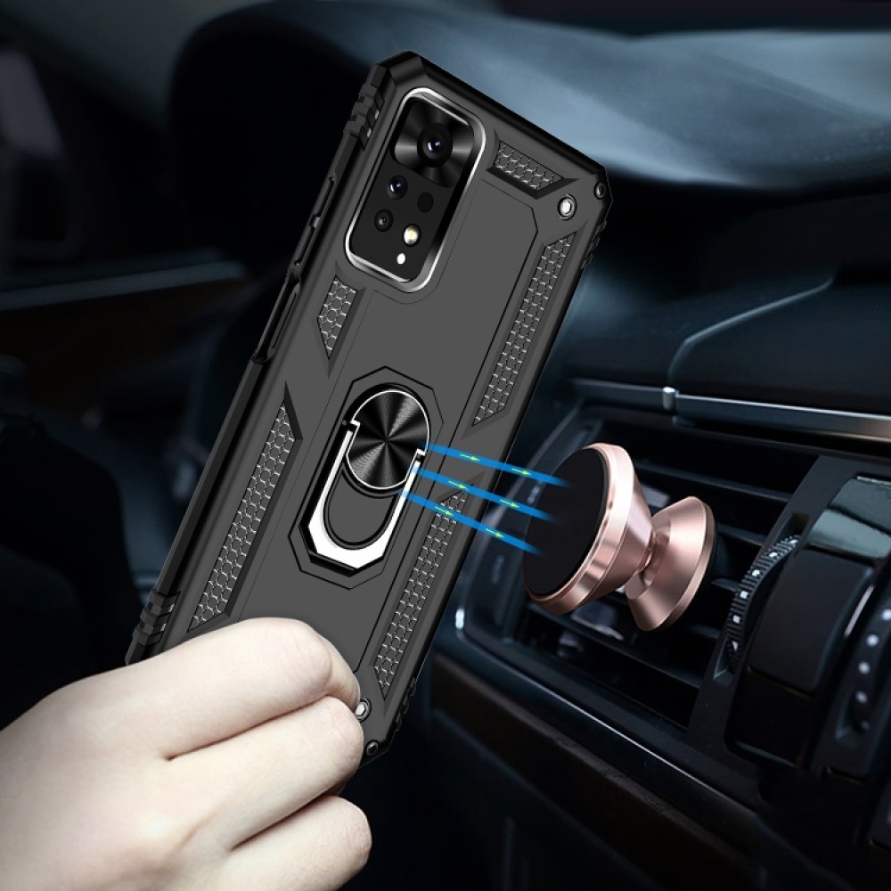 Xiaomi Redmi Note 11 Pro Удароустойчив Ring Holder Калъф и Протектор
