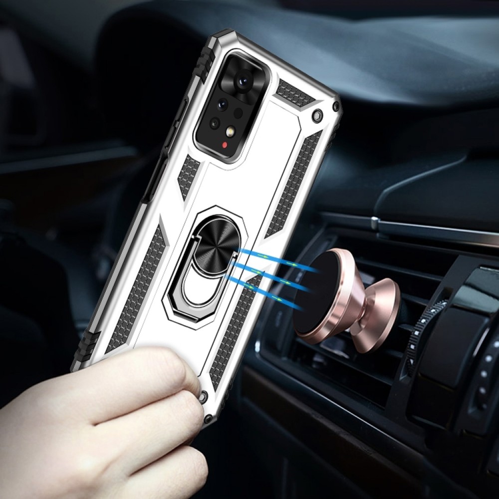 Xiaomi Redmi Note 11 Pro Удароустойчив Ring Holder Калъф и Протектор