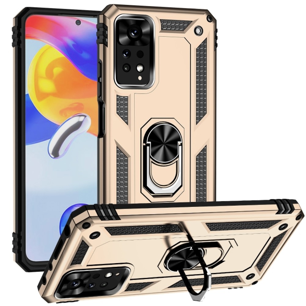 Xiaomi Redmi Note 11 Pro Удароустойчив Ring Holder Калъф и Протектор