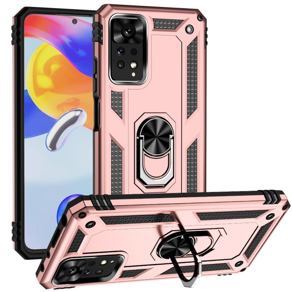Xiaomi Redmi Note 11 Pro Удароустойчив Ring Holder Калъф и Протектор