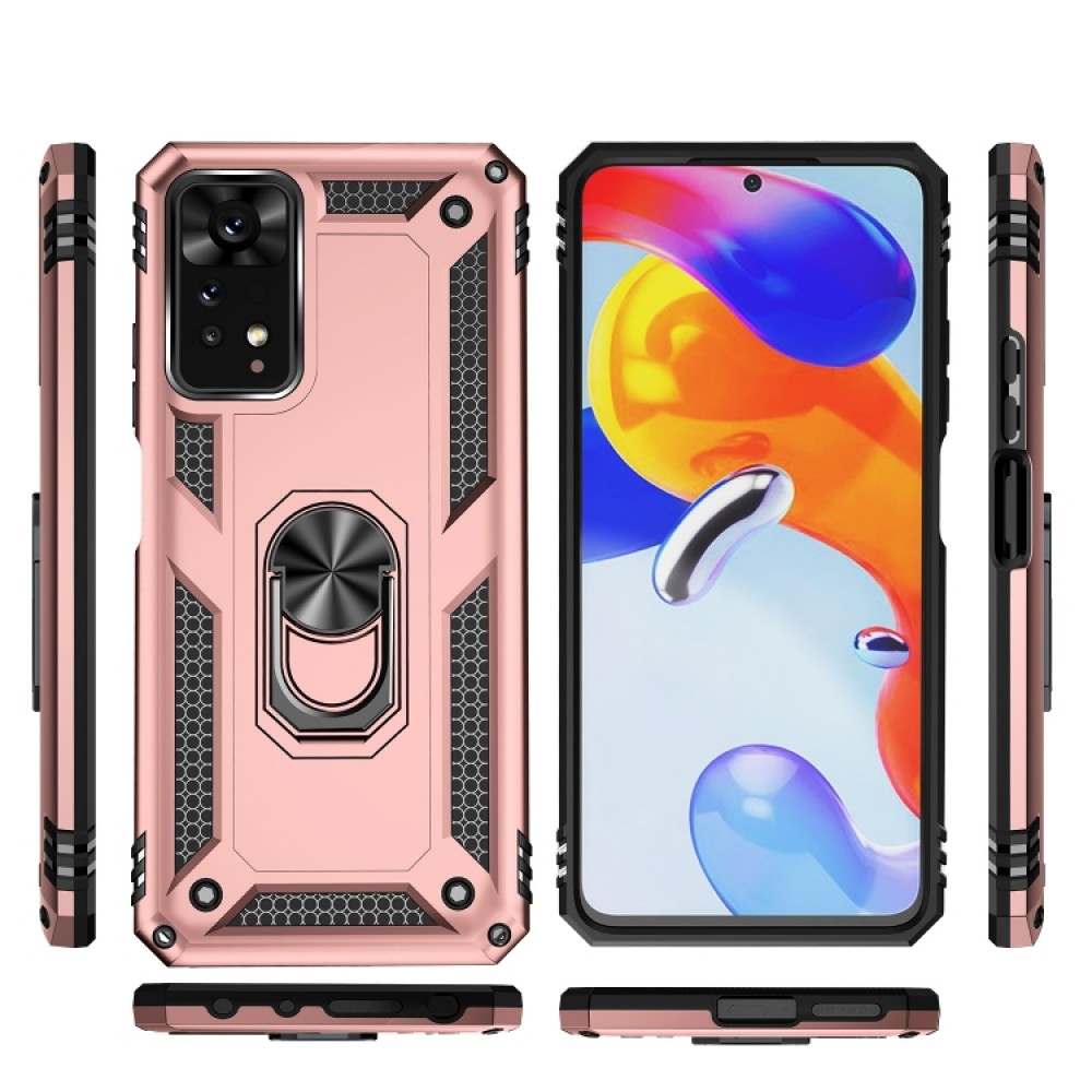 Xiaomi Redmi Note 11 Pro Удароустойчив Ring Holder Калъф и Протектор