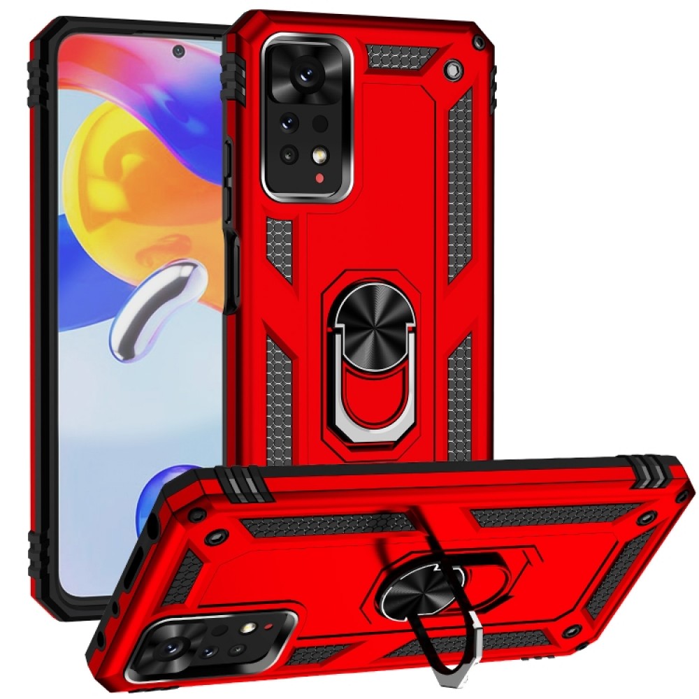 Xiaomi Redmi Note 11 Pro Удароустойчив Ring Holder Калъф и Протектор