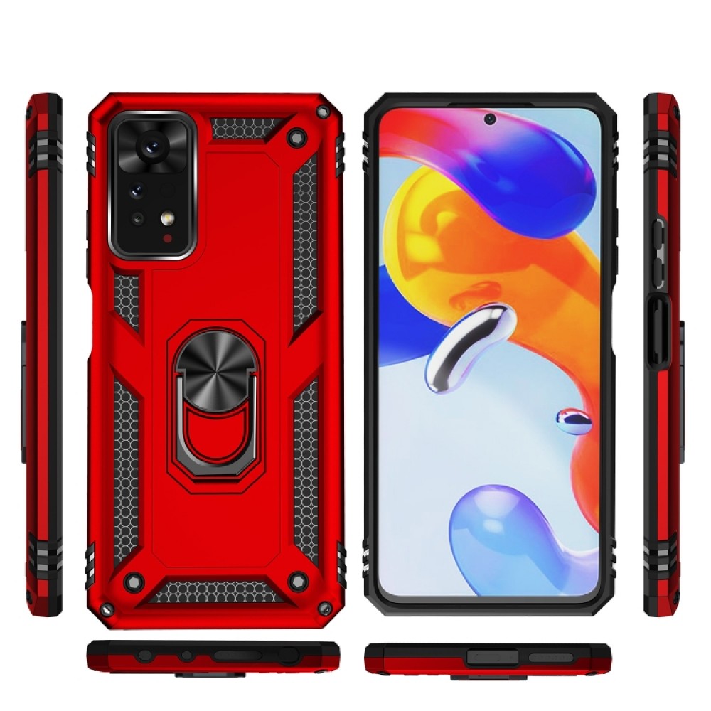 Xiaomi Redmi Note 11 Pro Удароустойчив Ring Holder Калъф и Протектор