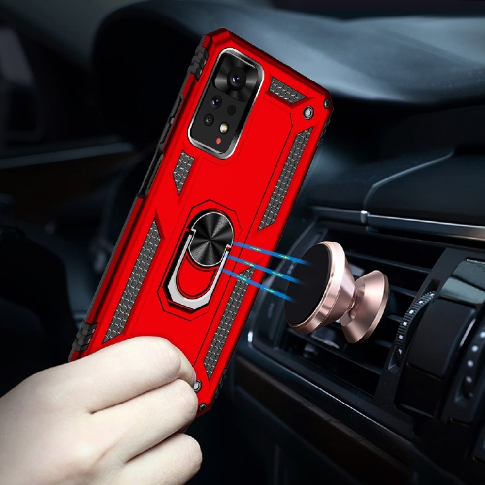 Xiaomi Redmi Note 11 Pro Удароустойчив Ring Holder Калъф и Протектор