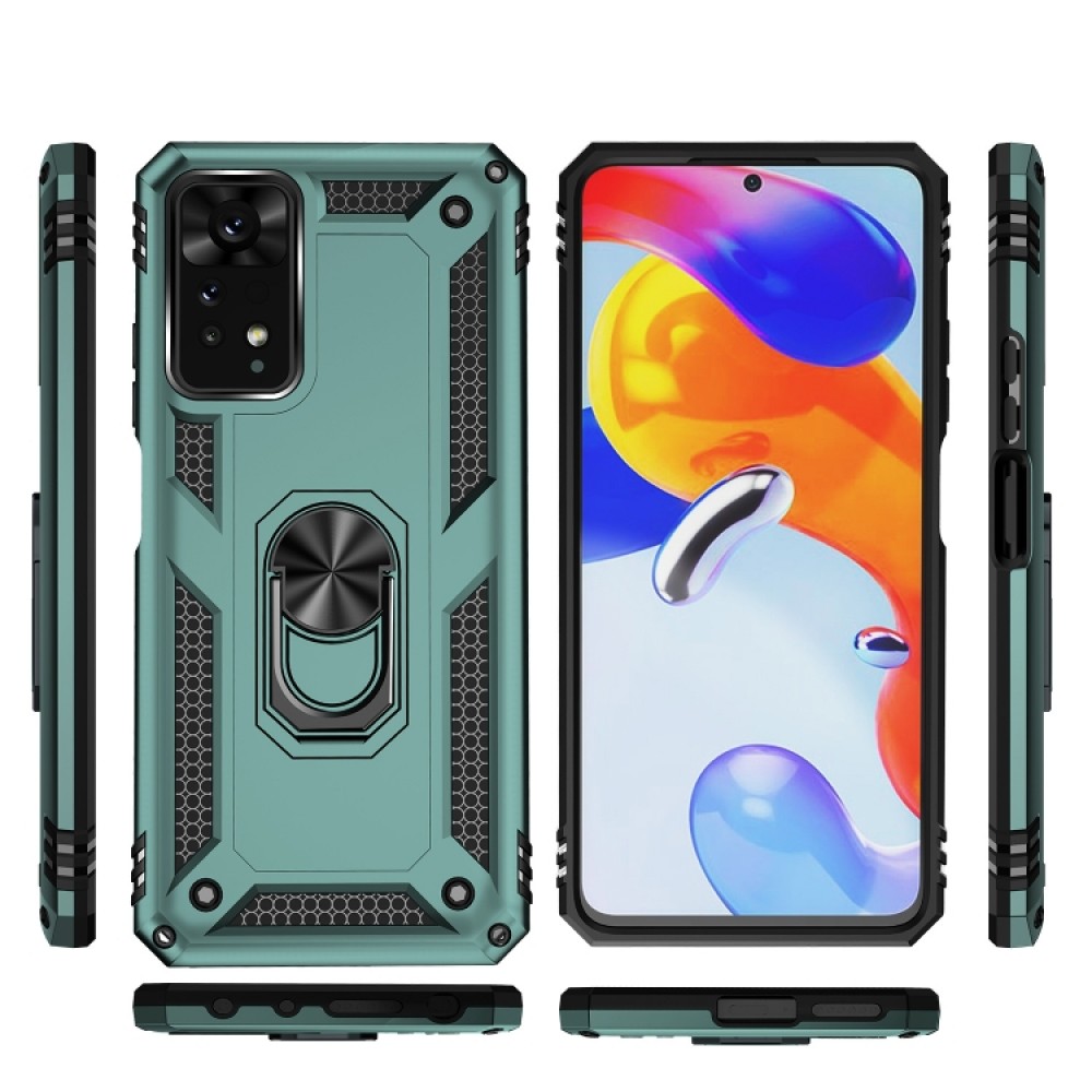 Xiaomi Redmi Note 11 Pro Удароустойчив Ring Holder Калъф и Протектор