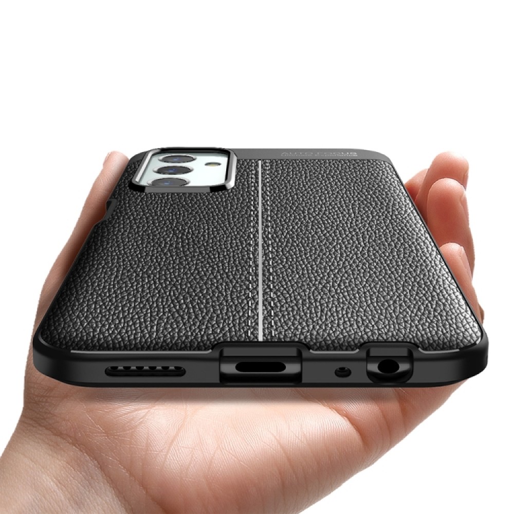 Samsung Galaxy M23 5G/F23 5G Удароустойчив Litchi Skin Калъф и Протектор