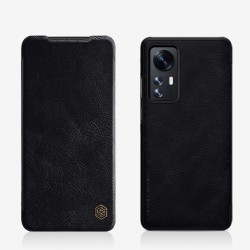 Xiaomi 12 / 12X Nillkin QIN Кожен Калъф и Протектор