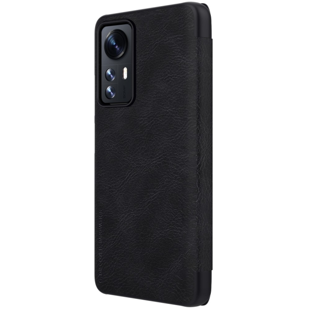 Xiaomi 12 / 12X Nillkin QIN Кожен Калъф и Протектор