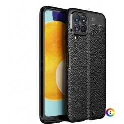 Samsung Galaxy M53 5G Удароустойчив Litchi Skin Калъф и Протектор