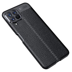 Samsung Galaxy M53 5G Удароустойчив Litchi Skin Калъф и Протектор
