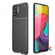 Samsung Galaxy M53 5G Удароустойчив Carbon Fiber Калъф и Протектор