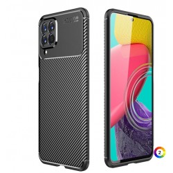 Samsung Galaxy M53 5G Удароустойчив Carbon Fiber Калъф и Протектор