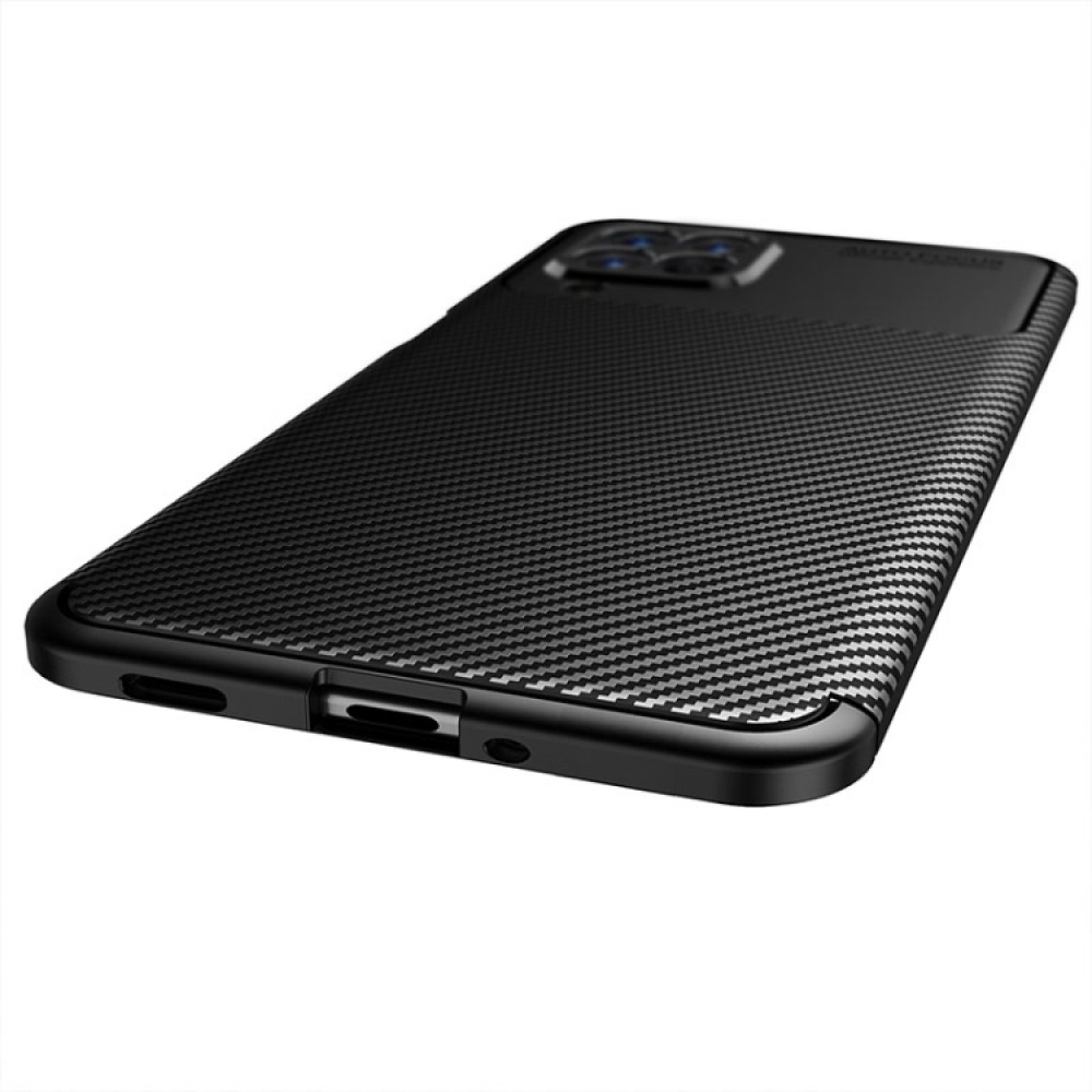Samsung Galaxy M53 5G Удароустойчив Carbon Fiber Калъф и Протектор