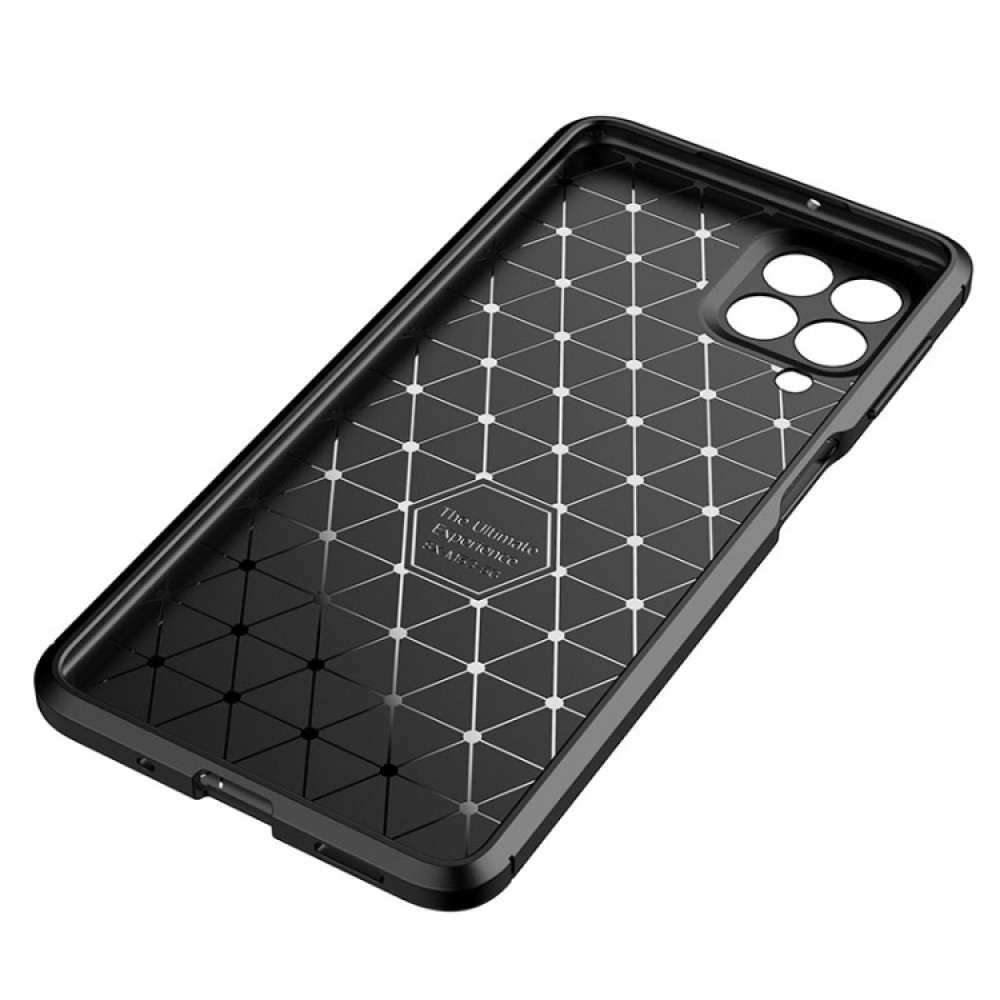 Samsung Galaxy M53 5G Удароустойчив Carbon Fiber Калъф и Протектор