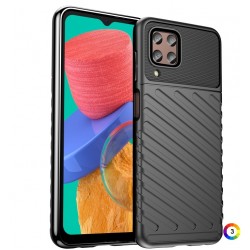 Samsung Galaxy M33 5G Удароустойчив Twill Texture Калъф и Протектор