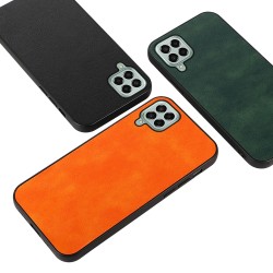Samsung Galaxy M33 5G Удароустойчив Litchi Skin Калъф и Протектор