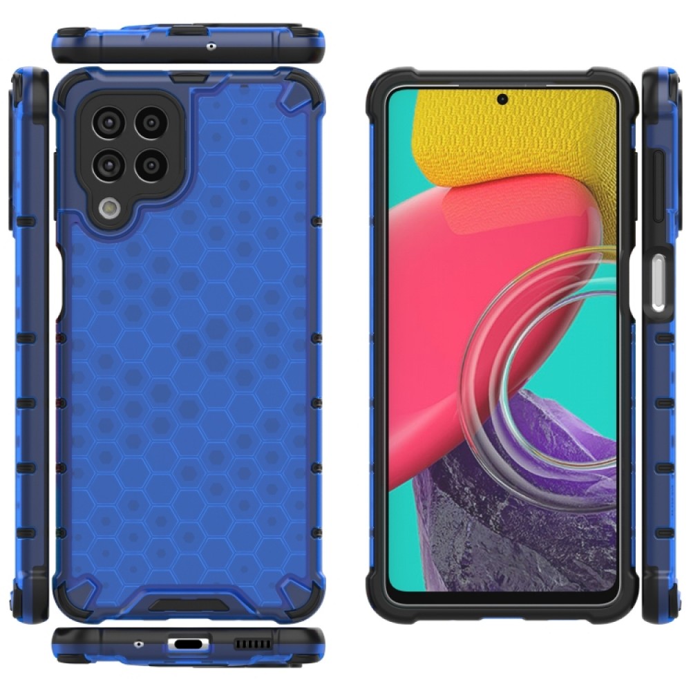 Samsung Galaxy M53 5G Силиконов Калъф Honeycomb TPU и Протектор