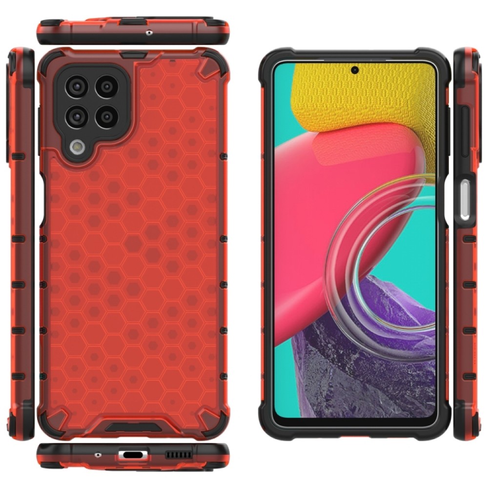 Samsung Galaxy M53 5G Силиконов Калъф Honeycomb TPU и Протектор