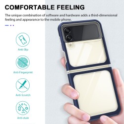 Samsung Galaxy Z Flip4 Силиконов Калъф Transparent TPU и Протектор