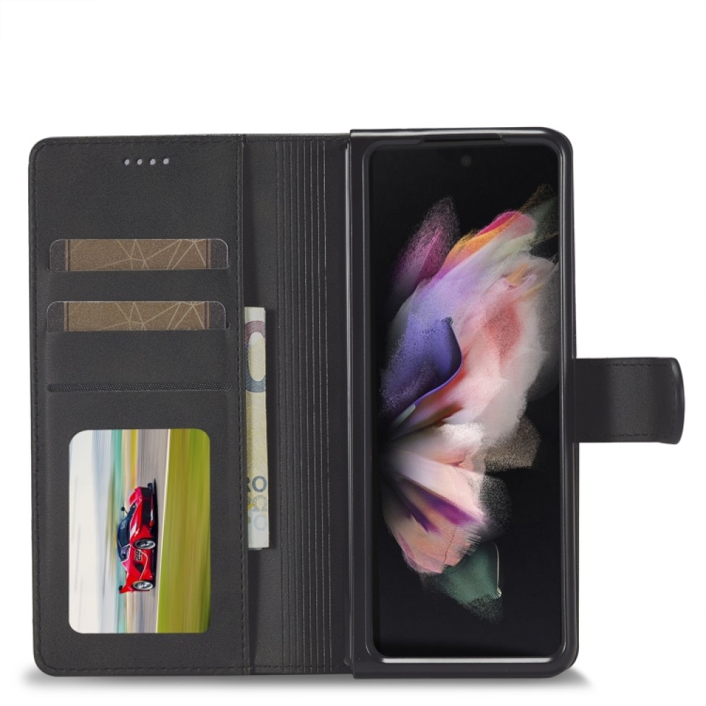 Samsung Galaxy Z Fold4 5G LC.IMEEKE Кожен Калъф и Протектор